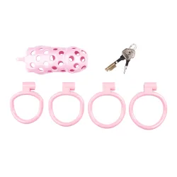 CockLock Cage de chasteté Dotty XXL 11 x 4cm Rose